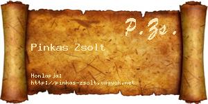 Pinkas Zsolt névjegykártya
